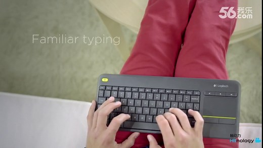 【触动力】懒人无线触控板键盘罗技K400Plus