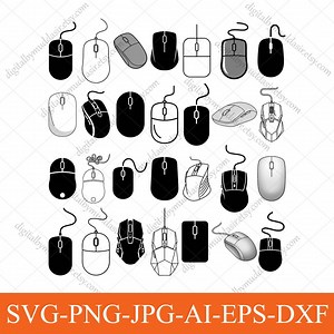 Computer Mouse SVG Bundle, Laptop Mouse Svg, Pc Mouse, Wireless Mouse, Computer Clipart, Technology Svg, Tech Device SVG, Computer Cut Files - Etsy Canada