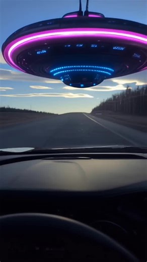 I am with an alien riding in my car. #space #alien #spacecraft