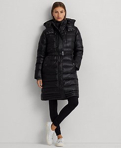 Lauren Ralph Lauren Women's Belted Down Coat - Macy's