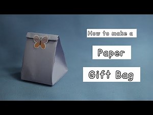 How to make a Paper Gift Bag | Step by step Tutorial | Paper Gift Bag