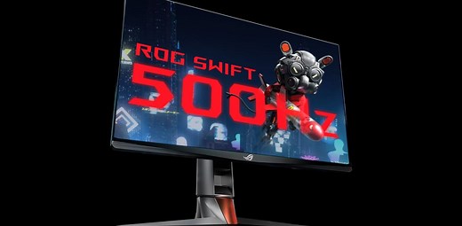 ASUSが世界初のリフレッシュレート500Hzのモニターを発表