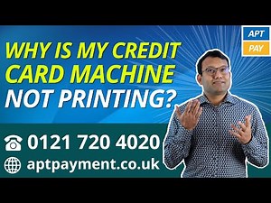 WHY IS MY CREDIT CARD MACHINE NOT PRINTING?