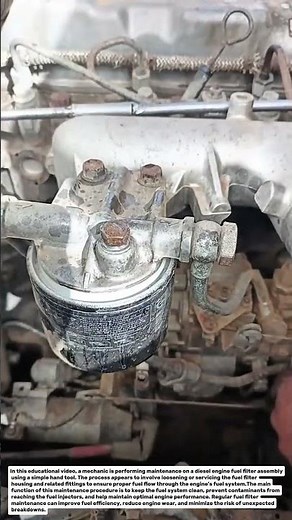 Fast Fuel Filter Maintenance Trick | Simple Diesel Engine Service Technique.