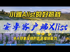小雅Alist的好搭档，安卓客户端Xlist，令人印象深刻的影音播放能力~