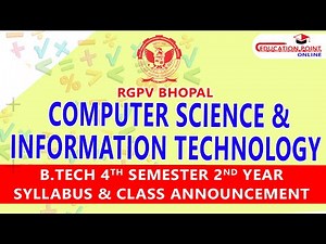 RGPV Data Base Management System (DBMS) B.Tech 4th Sem for CSIT Syllabus & Class Info