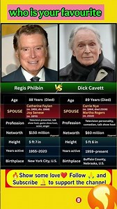 🎙️ Regis Philbin vs Dick Cavett — Legendary American Talk Show Hosts 🇺🇸✨