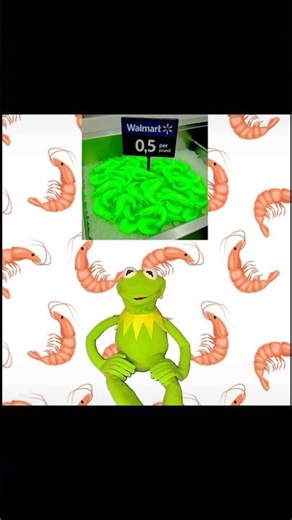Radioactive Shrimp From Walmart TIKTOK With Kermit The Frog