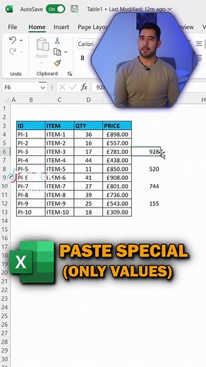 EXCEL This is how to paste values and skip Blanks using paste special #excel #spreadsheet #microsoftexcel #exceltutorial #spreadsheets