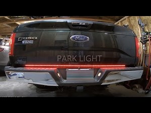 HOW TO INSTALL TAILGATE LIGHT BAR SEQUENTIAL FLOW TURN SIGNAL W/O HARD WIRINGS TO PICKUP TRUCK