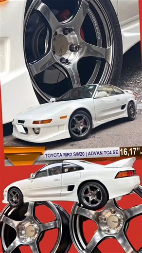 TOYOTA MR2 SW20 | ADVAN TC4 SE 16/17” #workwheels #automobile #祥記膠輪 #jdm #racing