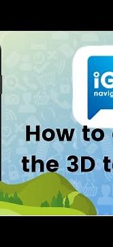 How to enable the 3D terrain on the map in IGO Navigation?
