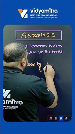 Ascariasis: Causes,Symptoms and Treatment Explained!🦠| #neetprepration #neet2026 #biology #shorts