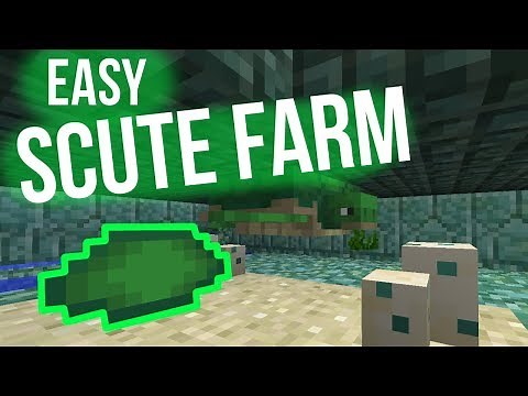 Simple Turtle Scute Farm - Minecraft 1.13