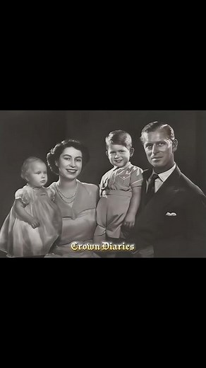 Queen Elizabeth II & Prince Philip with their children King Charles III & Princess Anne #history #fy