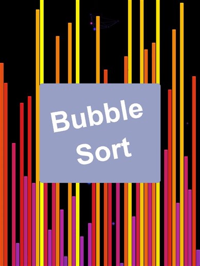 How Bubble Sort works step by step 🫧💜💛 Compares neighbors, swaps if wrong, repeats until sorted. Elements bubble up like fizzy soda! Simple but slow O(n²) 📚 💜💛 Follow for algorithm basics #BubbleSort #Programming #CodingLife #TechEducation #Algorithms