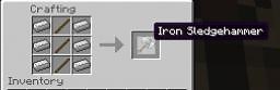 Iron Sledgehammer! Effective as a Pickaxe and Sword! (Requires Modloader) 1.4.4 Minecraft Mod