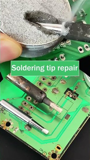Easy repair of soldering iron tips , shining like new #Soldering #reels #shorts #viral