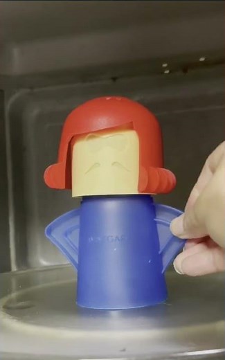 How to clean microwave with Angry Mama | Easy way to clean Microwave /steam clean microwave #shorts