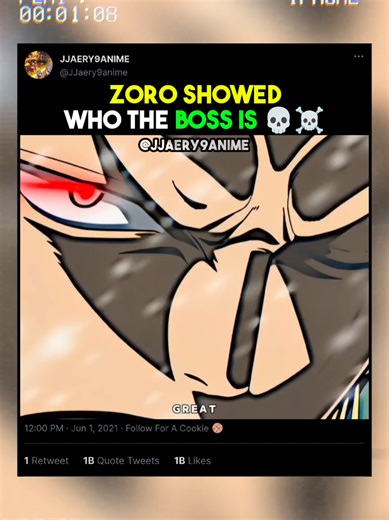 Zoro Demonstrates His Power in One Piece