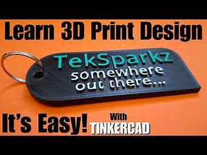 Start learning how to design your own 3D printables by making a simple keyring in Tinkercad