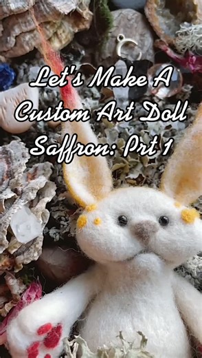 Let’s make a custom art doll! #cottagecore #doll #dollmaker #artdoll #artdolls #artdollmaker #needlefelting #creature #cute