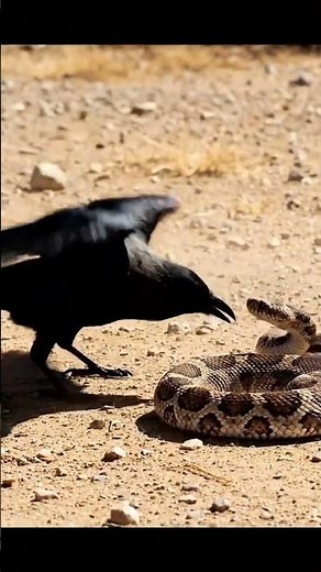 crow vs snake #fight#scene #youtubeshorts