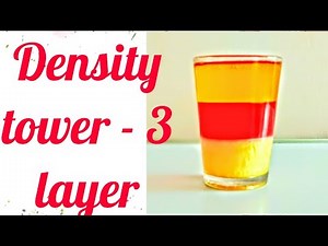3 layer density tower !! Kids science project!! Simple experiment for kids !