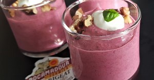 Gaspacho de betterave rouge et Rocamadour