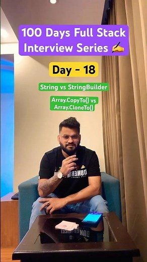 #day18 - interview | String vs StringBuilder | Array.CopyTo vs Array.CloneTo #shorts #coding #csharp