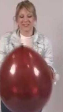 Hilarious Woman Sit Popping Balloons #balloonspopping