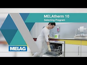 Program selection | MELAG MELAtherm 10 Tutorial