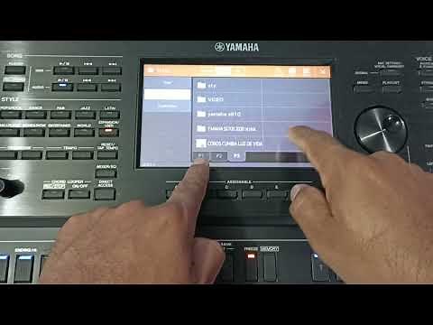 How to copy a rhythm.sty file from a USB drive to the keyboard, and from the keyboard to the USB ...
