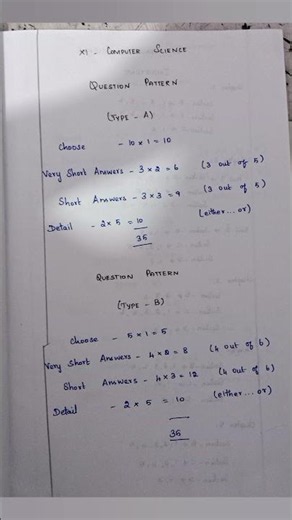 💻 Class 11 Computer Science – Question Pattern 2026 | Midterm Exam 2026