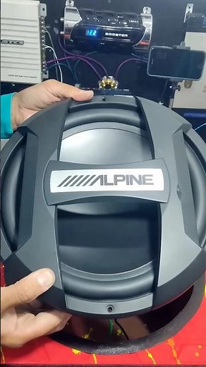 Vibration Tests ALPINE SWT-12S4 12" 1500W 4ohm #alpine #subwoofer #testing #bass #audio #automobile