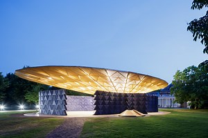 Francis Kéré's Serpentine Pavilion goes up in West London