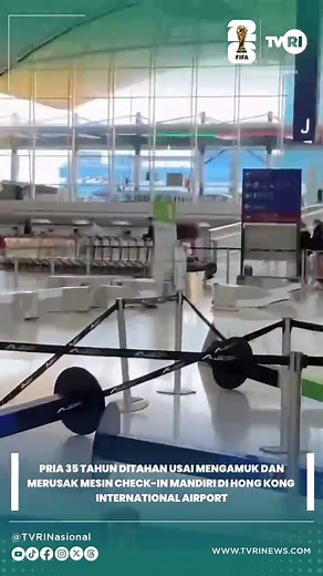 Insiden perusakan fasilitas terjadi pada Senin pagi, 16 Februari 2026, sekitar pukul 06.00 waktu setempat di Hong Kong International Airport, tepatnya di area check-in Terminal 1. Seorang pria berusia 35 tahun dilaporkan mendorong dan merobohkan sekitar 10 mesin check-in mandiri serta merusak pembatas antrean dan bagian konter. Aksinya sempat terekam dan beredar luas di media sosial, sementara penumpang dan staf berada di sekitar lokasi. Petugas keamanan bandara segera mengamankan situasi sebelu