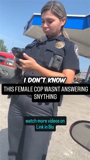 THIS FEMALE COP WASNT ANSWERING SNYTHING #police #cops #viral #arrest #intervention | Baby Funn