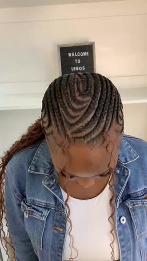 Boho Straight Back Cornrows Styling Guide