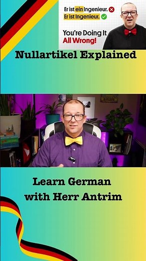 Master the German Nullartikel in Under a Minute