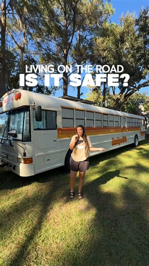 Paul + Shae | BUS LIFE 4 ME | how we stay safe while living on the road! - never park overnight in big cities or areas with high crime rates - never leave the bus alone... | Instagram