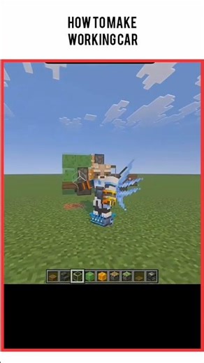 how to make working car#minecraft #shorts