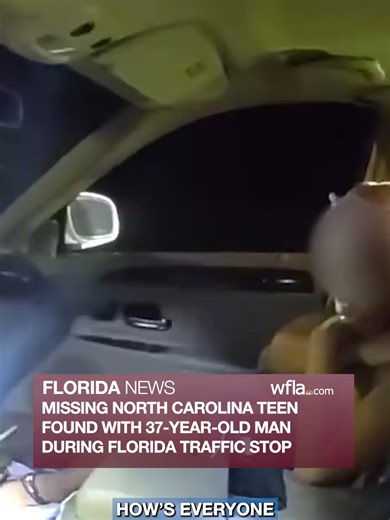 NC➡️FL: 16-year-old girl reported missing in North Carolina was found during a traffic stop in Florida, according to law enforcement. Read more in the link attached to this video. #news #florida #charlotte #bodycam #missingperson