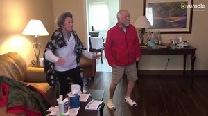 Grandparents stuck in quarantine exercise and keep their spirits up by dancing to "Superpower" by Adam Lambert on TV! | Rumble