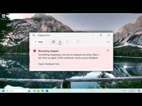 How to Fix Recording Stopped Error in the Snipping Tool [Guide]