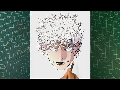 How to Draw Gojo Satoru "NAH, ID WIN" Jujutsu Kaisen - Step by Step