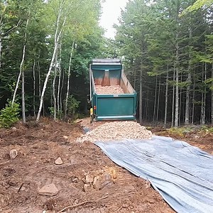 Off Grid Cabin Gets Gravel Driveway! 😊 | Vanwives