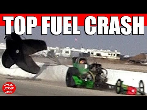 Top Fuel Drag Racing Crash March Meet Bakersfield California