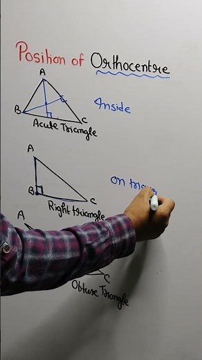 Orthocentre Position: Acute, Right, & Obtuse Triangles! 📐✨ #MathMagic #coordinategeometry