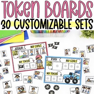 Token Boards, Visual Reward Choice Menu, Behavior Modification Tool